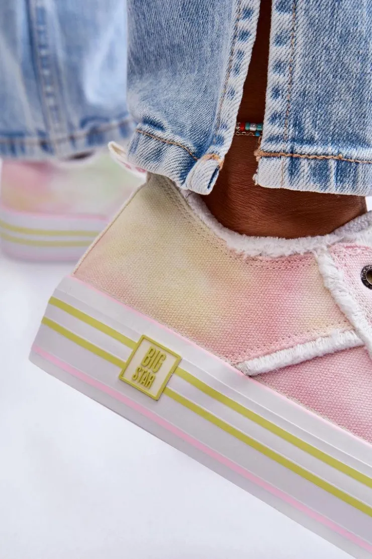 Online Big Star Shoes Damskie Niskie Trampki Big Star LL274174 Multikolor