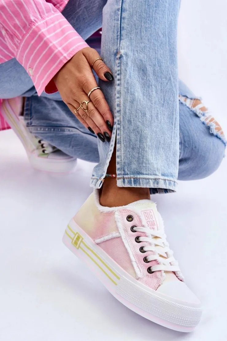 Online Big Star Shoes Damskie Niskie Trampki Big Star LL274174 Multikolor