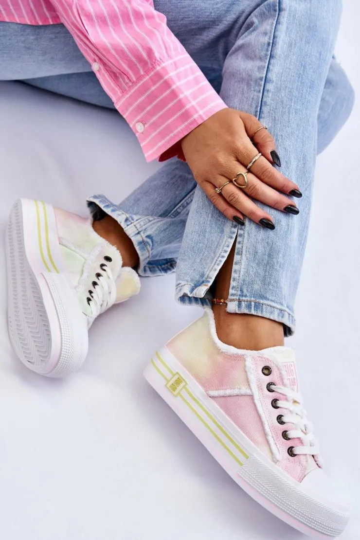 Online Big Star Shoes Damskie Niskie Trampki Big Star LL274174 Multikolor