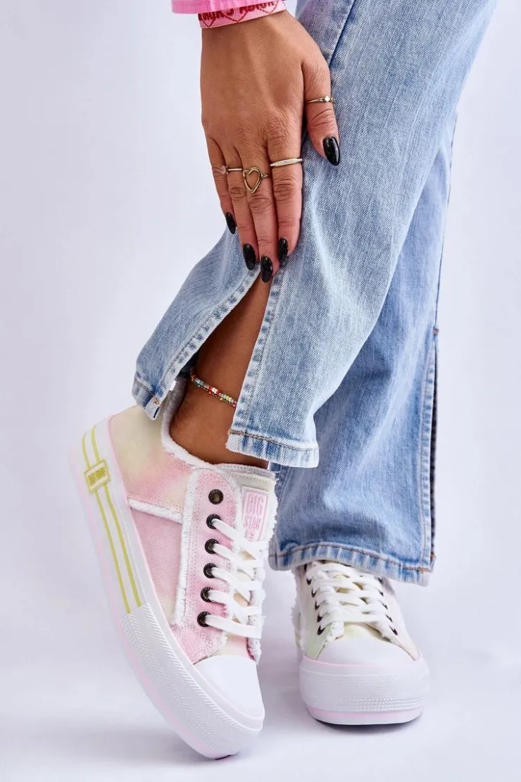 Online Big Star Shoes Damskie Niskie Trampki Big Star LL274174 Multikolor