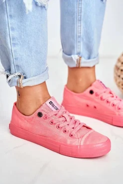 Damskie Big Star Shoes Damskie Niskie Trampki Big Star DD274444 Różowe