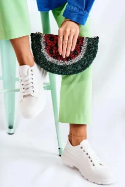 Damskie Boto Damskie Niskie Trampki Materiałowe Białe Gueso