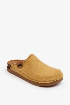 INBLU Kapcie Klasyczne|Klapki Damskie Klasyczne*Damskie Obuwie Domowe Kapcie DJ000010 Żółte