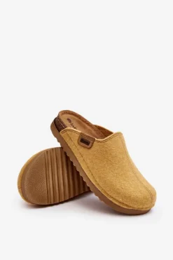 INBLU Kapcie Klasyczne|Klapki Damskie Klasyczne*Damskie Obuwie Domowe Kapcie DJ000010 Żółte