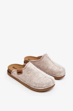 INBLU Kapcie Klasyczne|Klapki Damskie Klasyczne*Damskie Obuwie Domowe Kapcie DJ000010 Jasnobeżowe