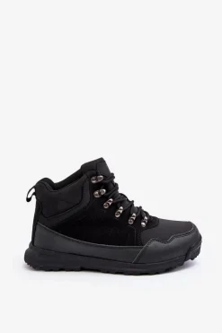 Damskie Big Star Shoes Damskie Ocieplane Buty Trekkingowe Czarne Big Star MM274481