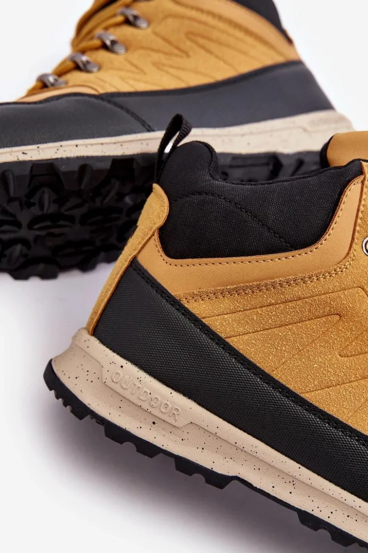 Big Star Shoes Trekkingowe Damskie|Damskie Trapery*Damskie Ocieplane Buty Trekkingowe Camel Big Star MM274479 Brązowy