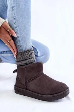 Big Star Shoes Śniegowce Damskie*Damskie Ocieplane Śniegowce Big Star KK274291 Szare