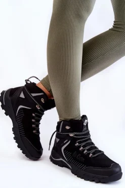 Best Lee Cooper Damskie Ocieplane Trapery LCJ-22-01-1427L Czarne