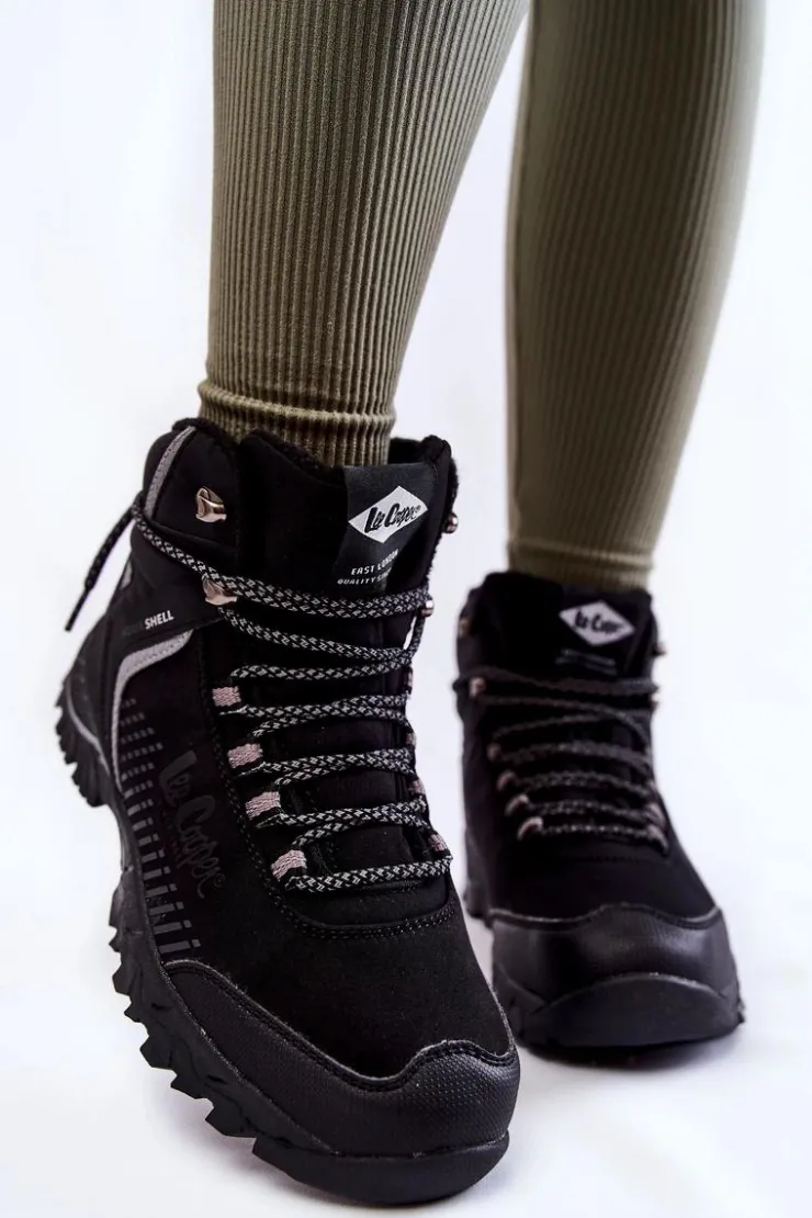 Best Lee Cooper Damskie Ocieplane Trapery LCJ-22-01-1427L Czarne