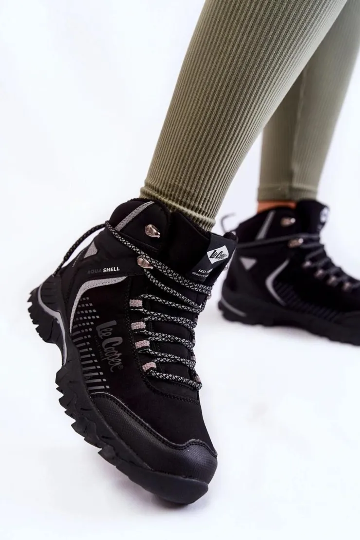 Best Lee Cooper Damskie Ocieplane Trapery LCJ-22-01-1427L Czarne