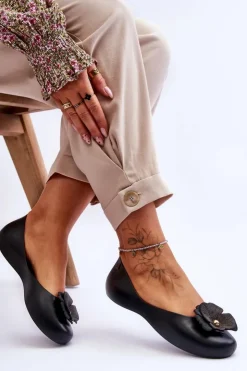 Hot ZAXY Damskie Pachnące Baleriny LL285001 Czarne