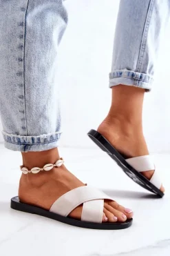 ZAXY Klapki Damskie Klasyczne*Damskie Pachnące Klapki JJ285076 Jasnobeżowe