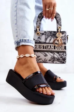 Damskie ZAXY Damskie Pachnące Klapki HH285197 Czarne