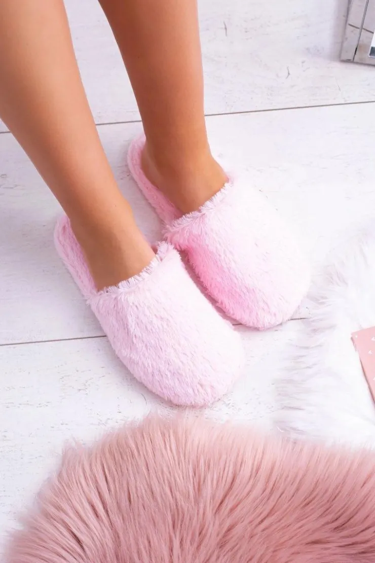 New Boto Damskie Papcie Futerkowe Różowe Mimia