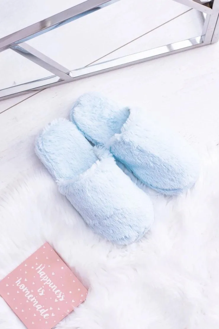 Online Boto Damskie Papcie Futerkowe Jasno Niebieskie Mimia