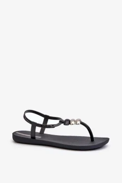 Outlet Ipanema Damskie Płaskie Sandały Japonki 83507 Class Blown Up Sandal Fem Czarne