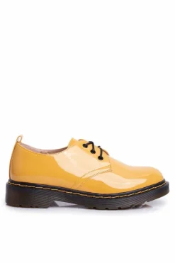 Boto Półbuty Lakierowane*Damskie Półbuty Lakierowane Żółte Do It Better!
