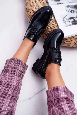 Boto Półbuty Lakierowane*Damskie Półbuty Lakierowane Czarne So What