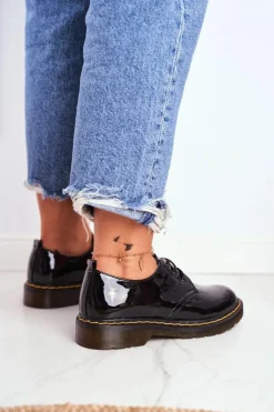 Boto Półbuty Lakierowane*Damskie Półbuty Lakierowane Czarne Do It Better!