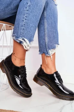 Boto Półbuty Lakierowane*Damskie Półbuty Lakierowane Czarne Do It Better!