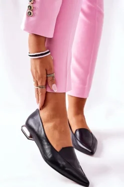 Damskie Laura Messi Damskie Półbuty Czarne 2074