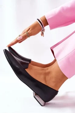 Damskie Laura Messi Damskie Półbuty Czarne 2074