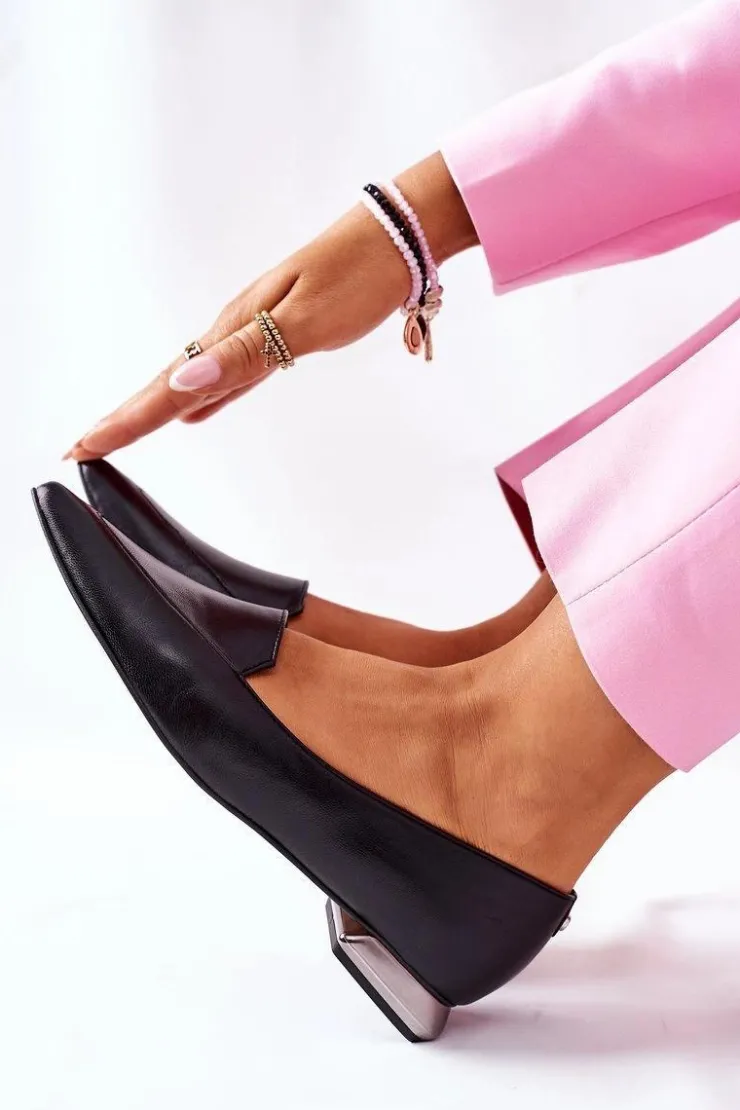 Damskie Laura Messi Damskie Półbuty Czarne 2074