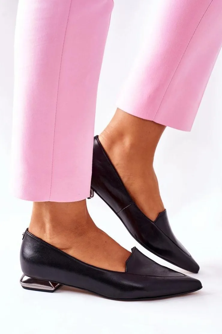 Damskie Laura Messi Damskie Półbuty Czarne 2074