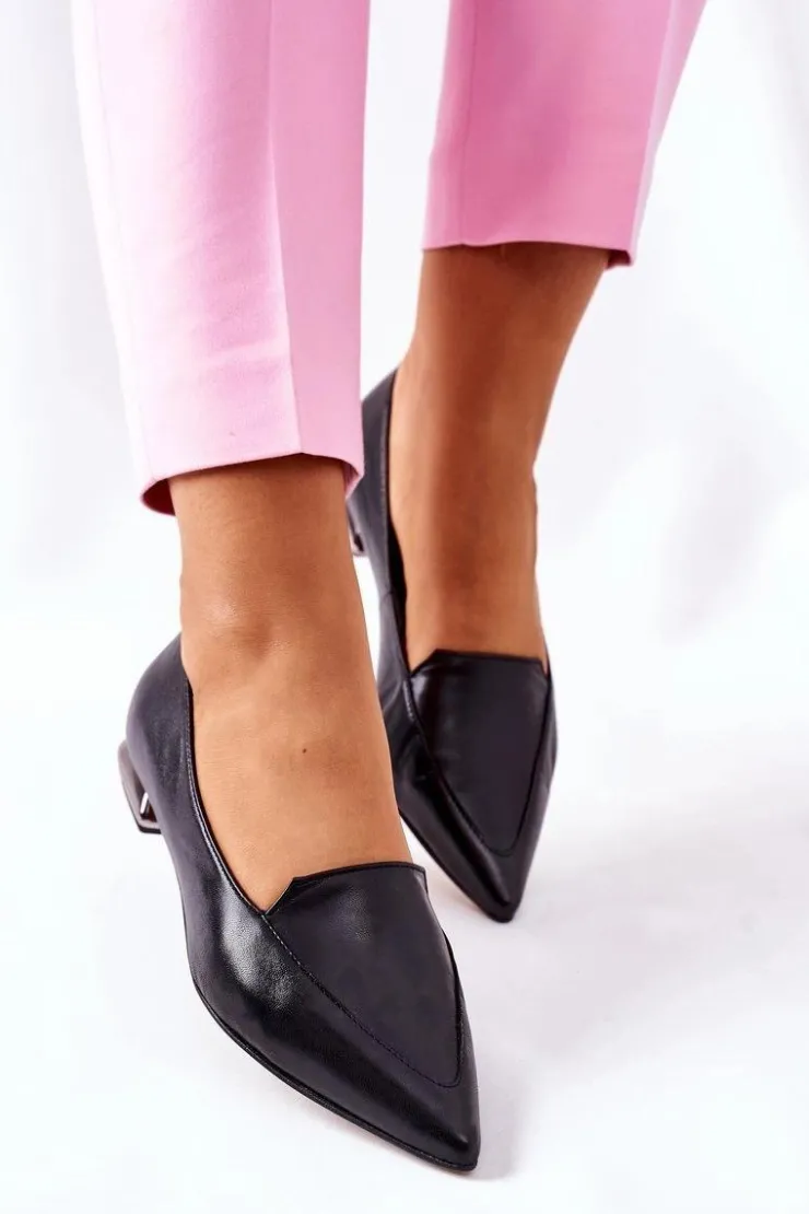 Damskie Laura Messi Damskie Półbuty Czarne 2074