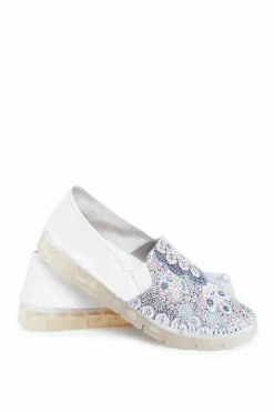Maciejka Półbuty Skórzane|Mokasyny Damskie Skórzane*Damskie Półbuty Wsuwane Skórzane Białe 03512-46