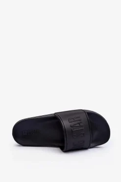 Big Star Shoes Klapki Damskie Big Star|Klapki Damskie Klasyczne*Damskie Piankowe Klapki Big Star MM274715 Czarne