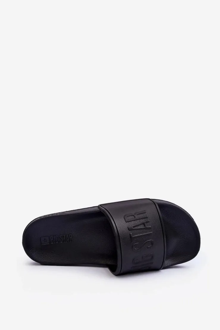 Big Star Shoes Klapki Damskie Big Star|Klapki Damskie Klasyczne*Damskie Piankowe Klapki Big Star MM274715 Czarne