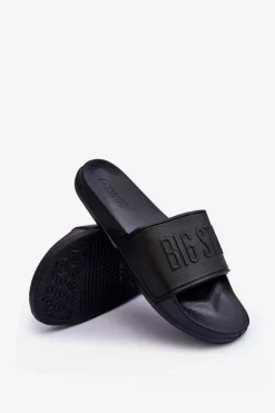 Big Star Shoes Klapki Damskie Big Star|Klapki Damskie Klasyczne*Damskie Piankowe Klapki Big Star MM274715 Czarne