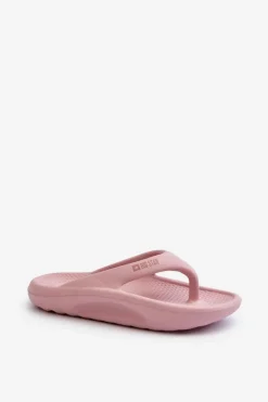 Big Star Shoes Klapki Damskie Big Star|Klapki Basenowe*Damskie Piankowe Klapki Japonki Big Star NN274A650 Różowe