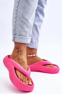 Damskie Boto Damskie Piankowe Klapki Japonki Różowe Roux