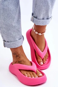 Damskie Boto Damskie Piankowe Klapki Japonki Różowe Roux