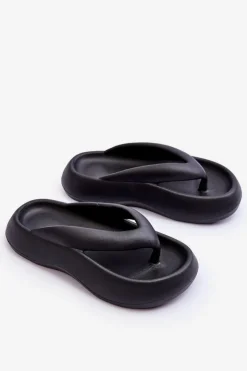 Boto Klapki Basenowe|Klapki Damskie Japonki*Damskie Piankowe Klapki Japonki Czarne Roux