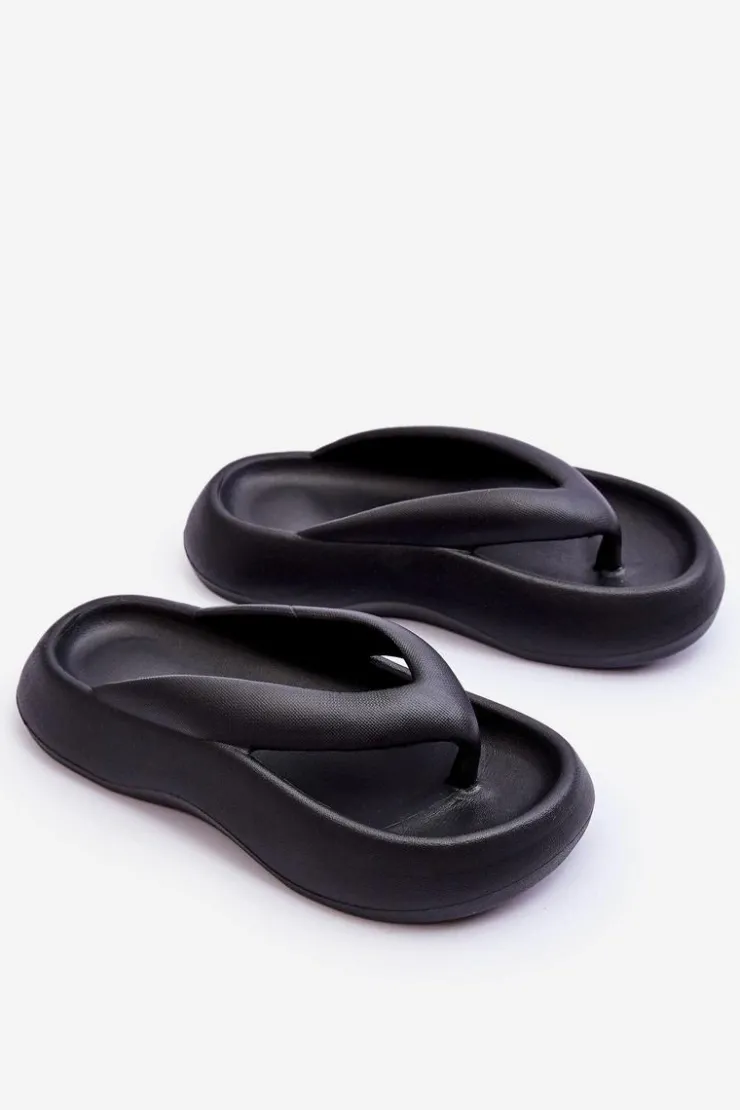 Boto Klapki Basenowe|Klapki Damskie Japonki*Damskie Piankowe Klapki Japonki Czarne Roux