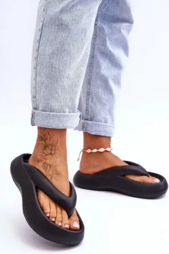 Boto Klapki Basenowe|Klapki Damskie Japonki*Damskie Piankowe Klapki Japonki Czarne Roux