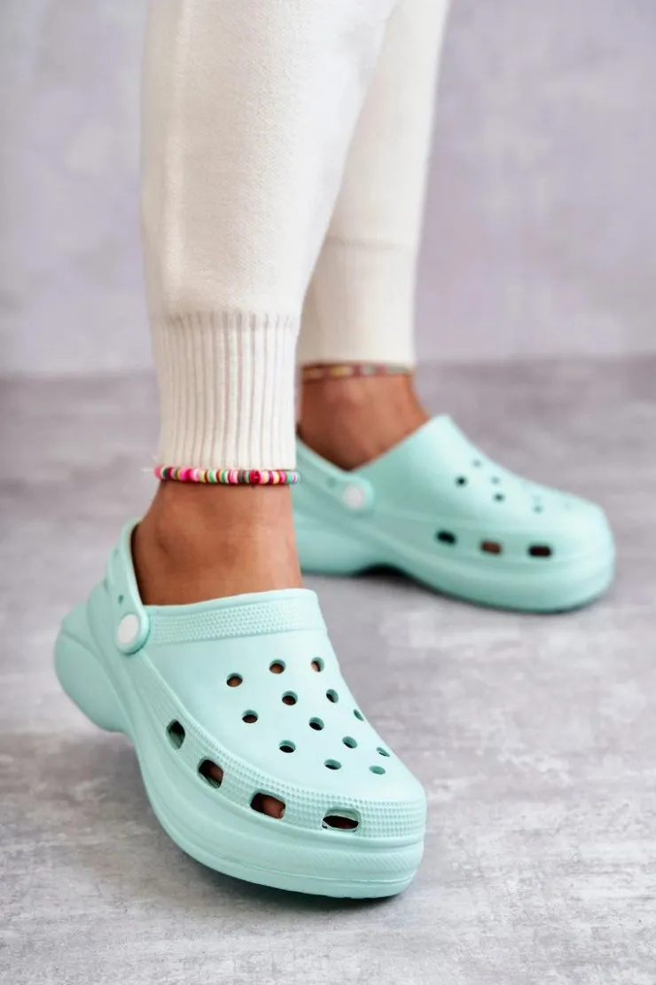 Boto Klapki Basenowe|Klapki Damskie Klasyczne*Damskie Piankowe Klapki Kroksy Miętowe Coline