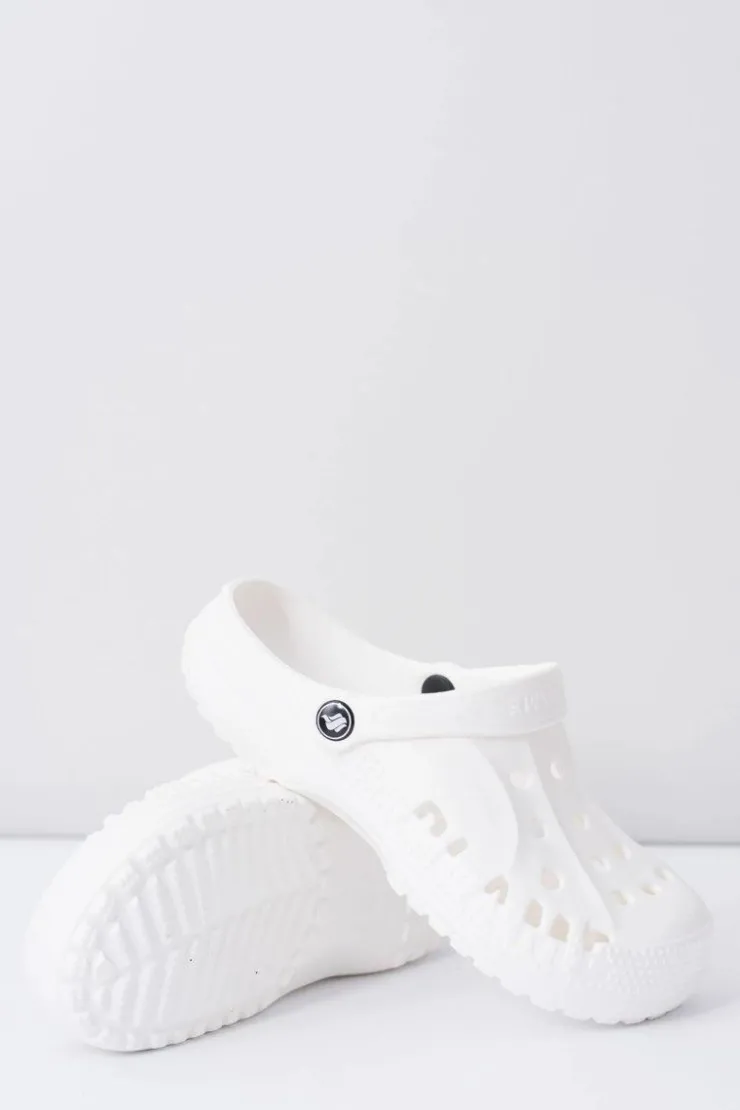 Damskie Boto Damskie Piankowe Klapki Kroksy EVA Białe