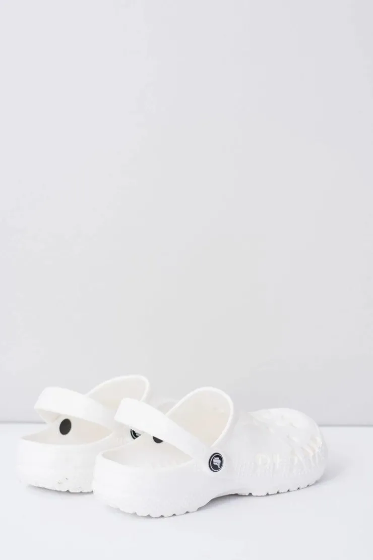 Damskie Boto Damskie Piankowe Klapki Kroksy EVA Białe