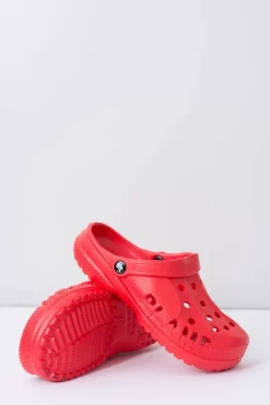 Boto Klapki Damskie Klasyczne*Damskie Piankowe Klapki Kroksy EVA Czerwone