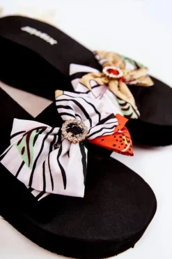 Discount Boto Damskie Piankowe Klapki Na Koturnie Białe Silana