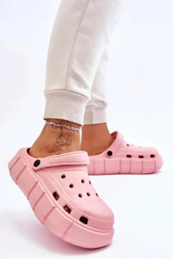 Clearance Boto Damskie Piankowe Klapki Na Platformie Różowe Beckett Różowy