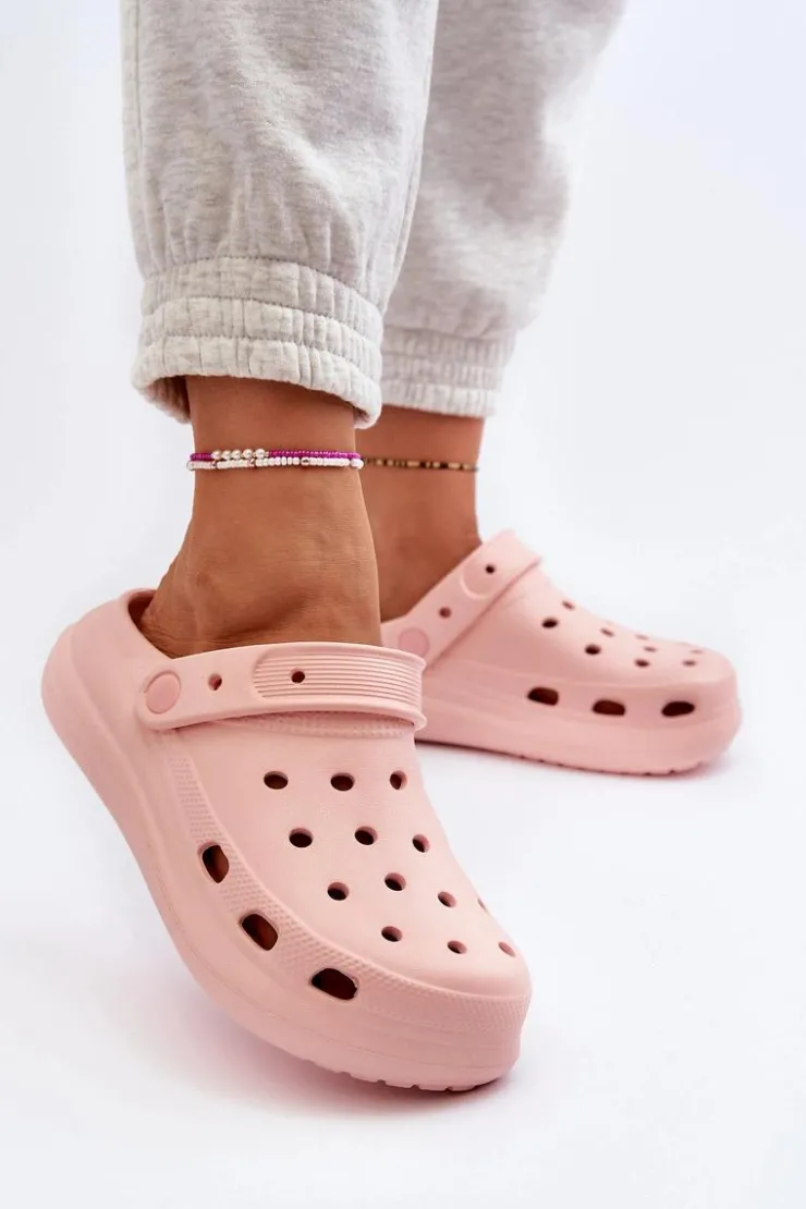 Damskie Boto Damskie Piankowe Klapki Różowe Ilariana