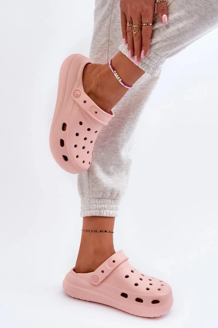 Damskie Boto Damskie Piankowe Klapki Różowe Ilariana