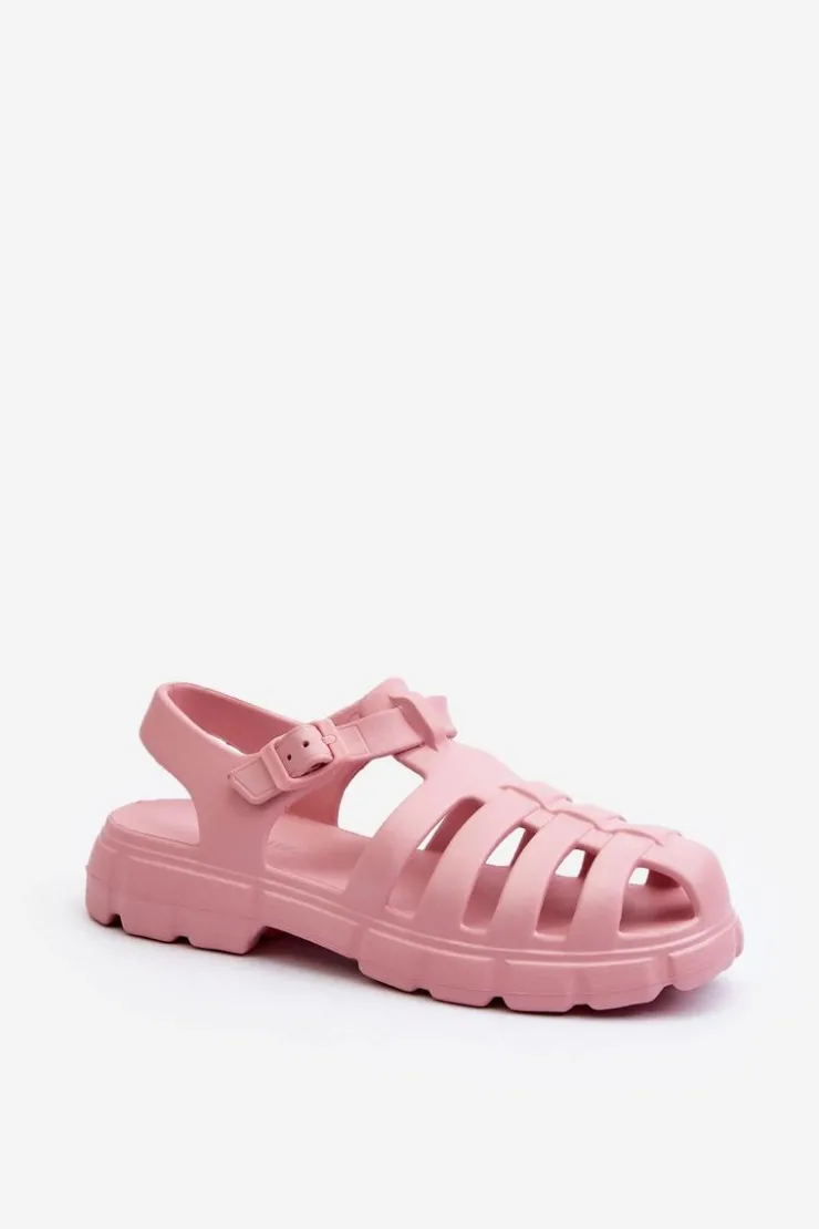 Clearance Boto Damskie Piankowe Sandały Rzymianki Różowe Gasaria Różowy