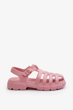 Clearance Boto Damskie Piankowe Sandały Rzymianki Różowe Gasaria Różowy